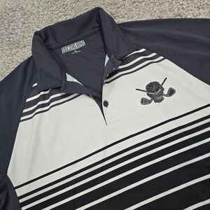Tattoo Golf Men's‎ Performance Polo Shirt XL Skull Logo Short Sleeve Sporty